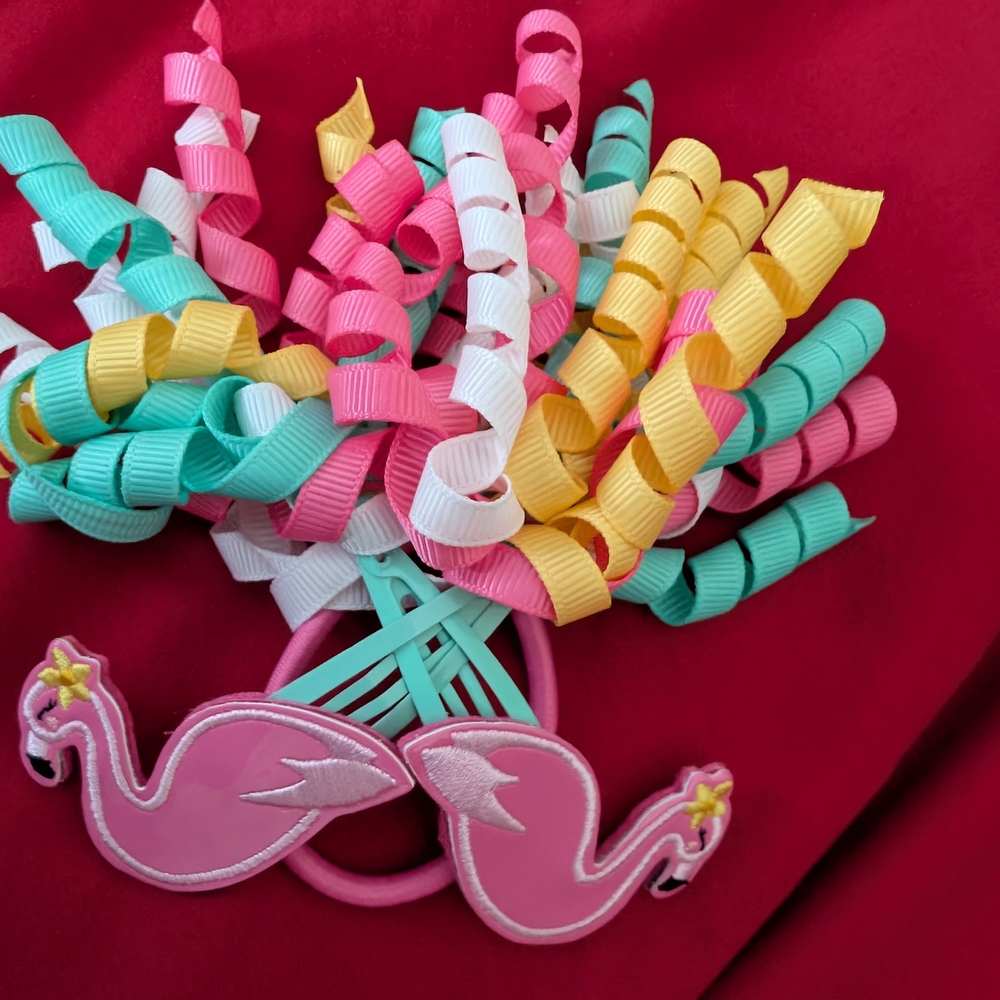 Colorful Flamingo Hair Accessory